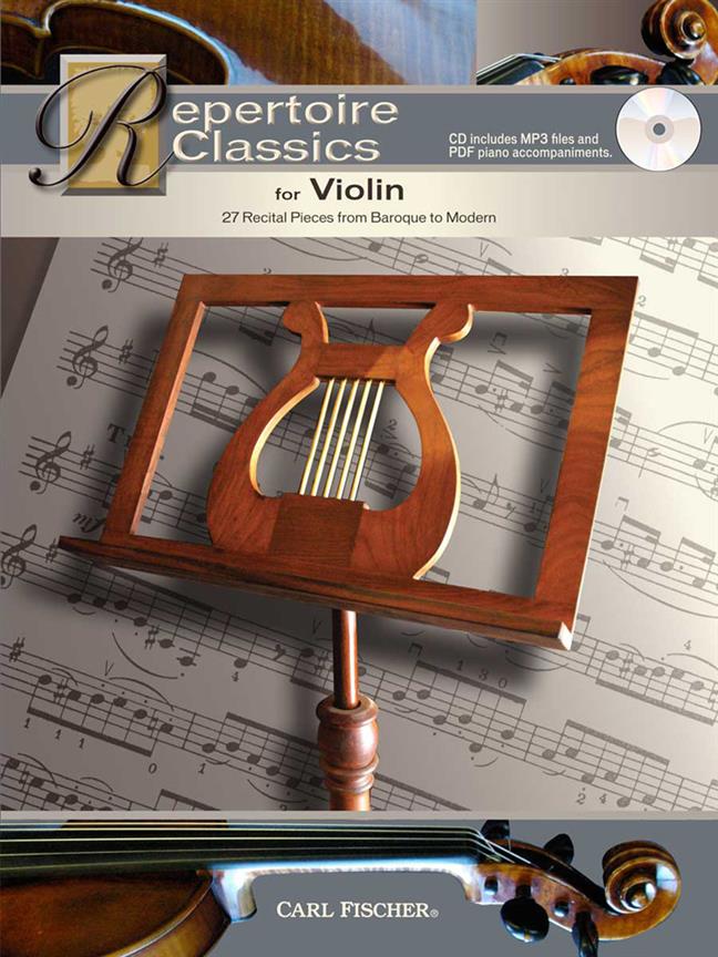 Repertoire Classics for Violin - 27 Recital Pieces from Baroque to Modern - housle a klavír