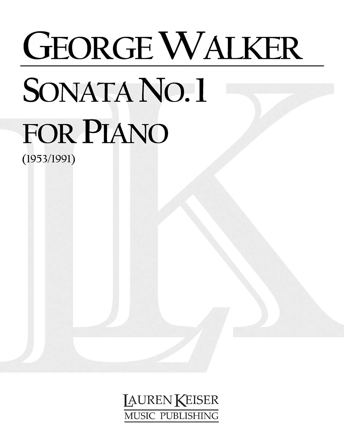 Piano Sonata No. 1 - na klavír