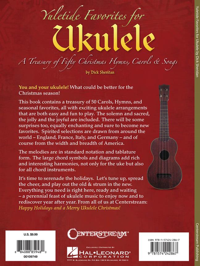 Yuletide Favourites for Ukulele - Treasury of Christmas Hymns, Carols & Songs - noty pro ukulele