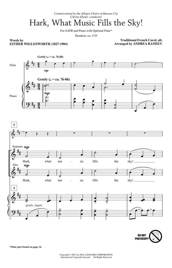 Hark, What Music Fills the Sky! - pro sbor SATB