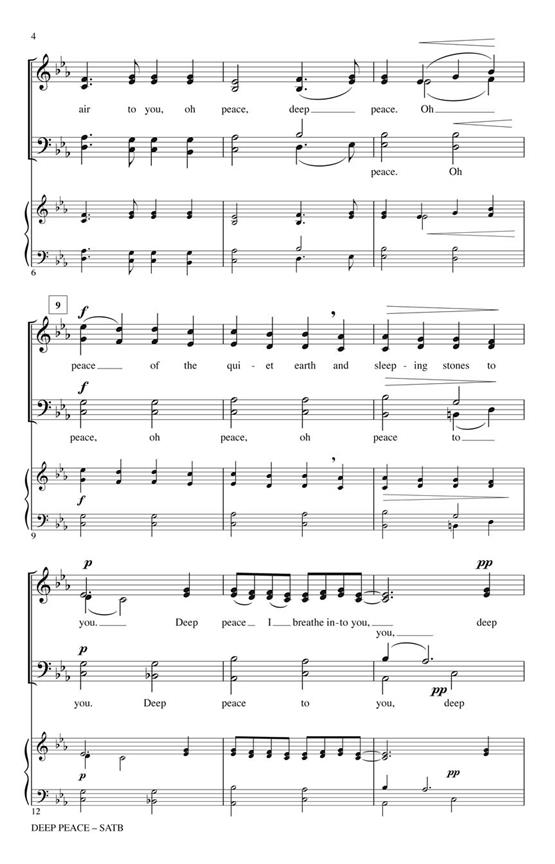 Deep Peace - pro sbor SATB