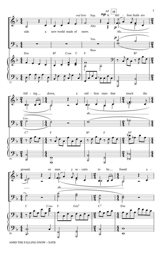 Amid the Falling Snow - pro sbor SATB