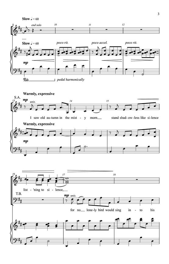 Autumn - pro sbor SATB