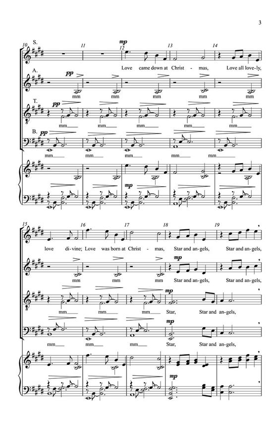 Love Came Down at Christmas - pro sbor SATB