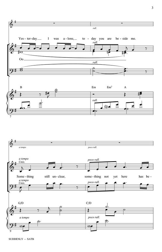 Suddenly - from Les Misérables the Movie - pro sbor SATB