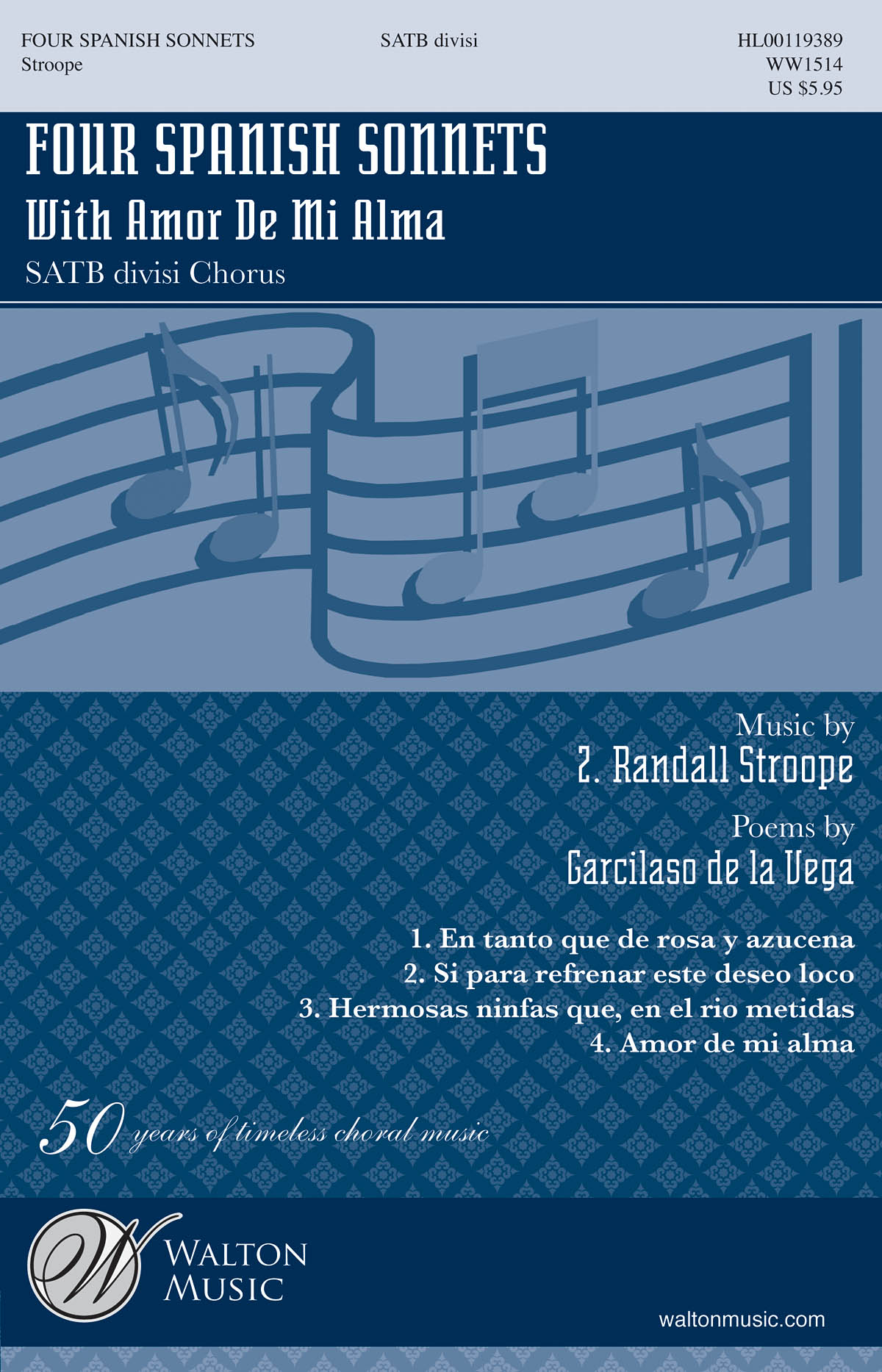 Four Spanish Sonnets - with Amor De Mi Alma - pro sbor SATB