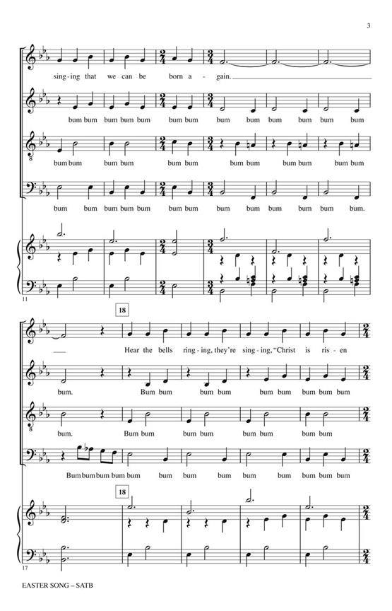 Easter Song - pro sbor SATB