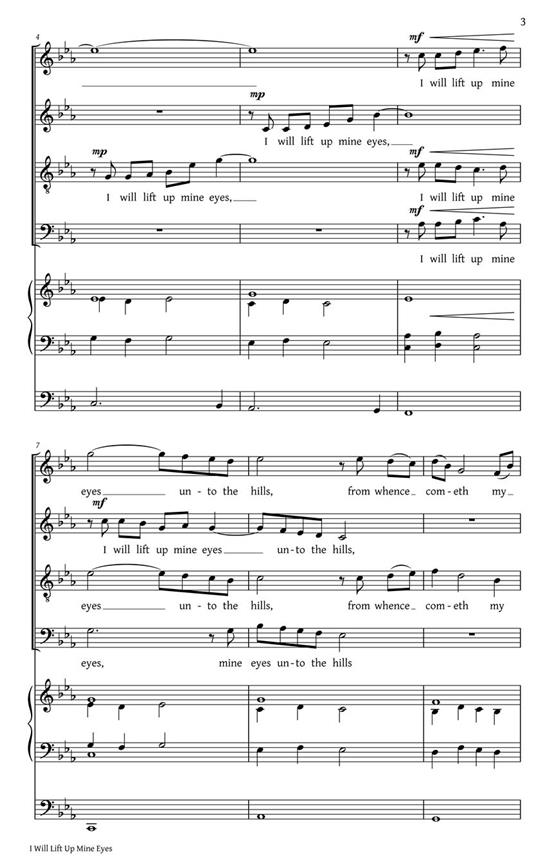 I Will Lift Up Mine Eyes - pro sbor SATB