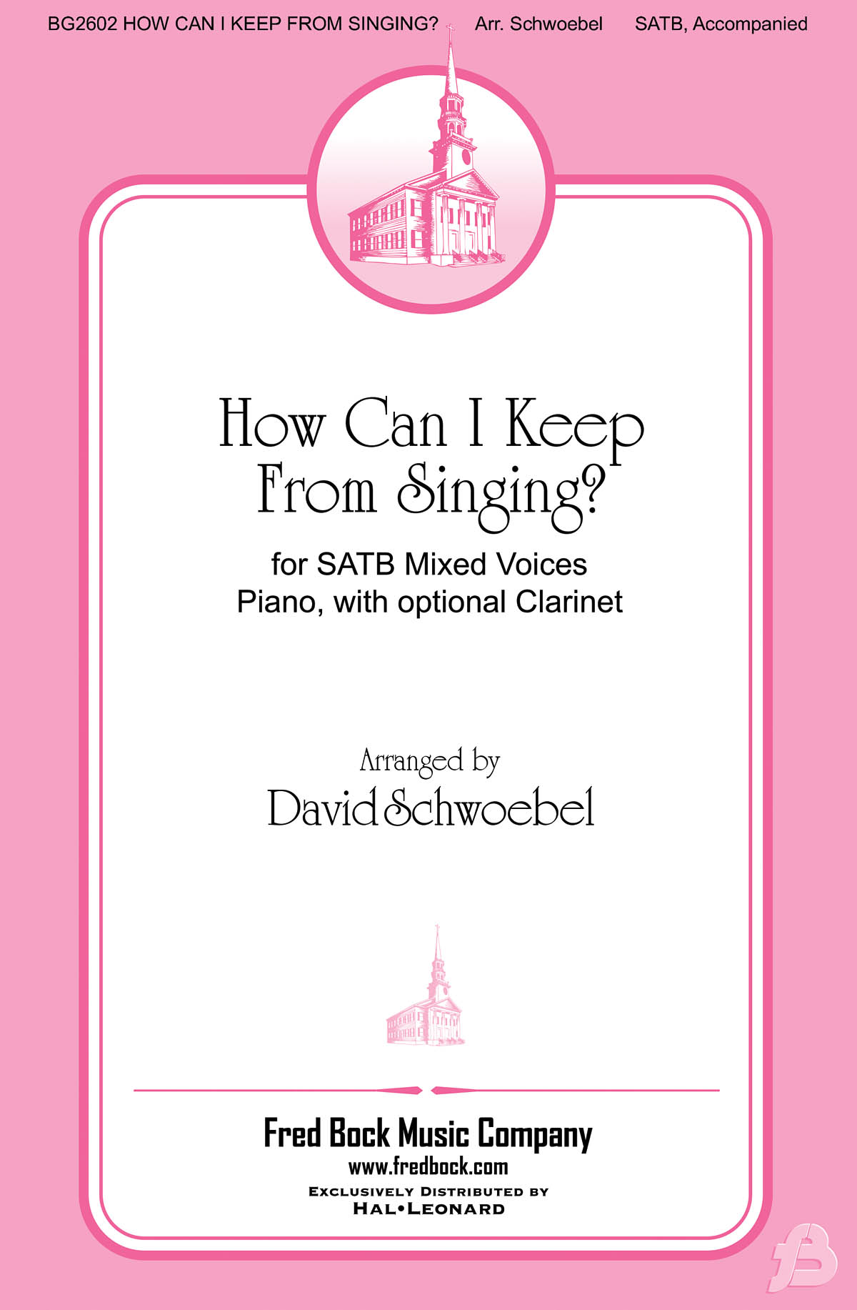 How Can I Keep From Singing - pro sbor SATB