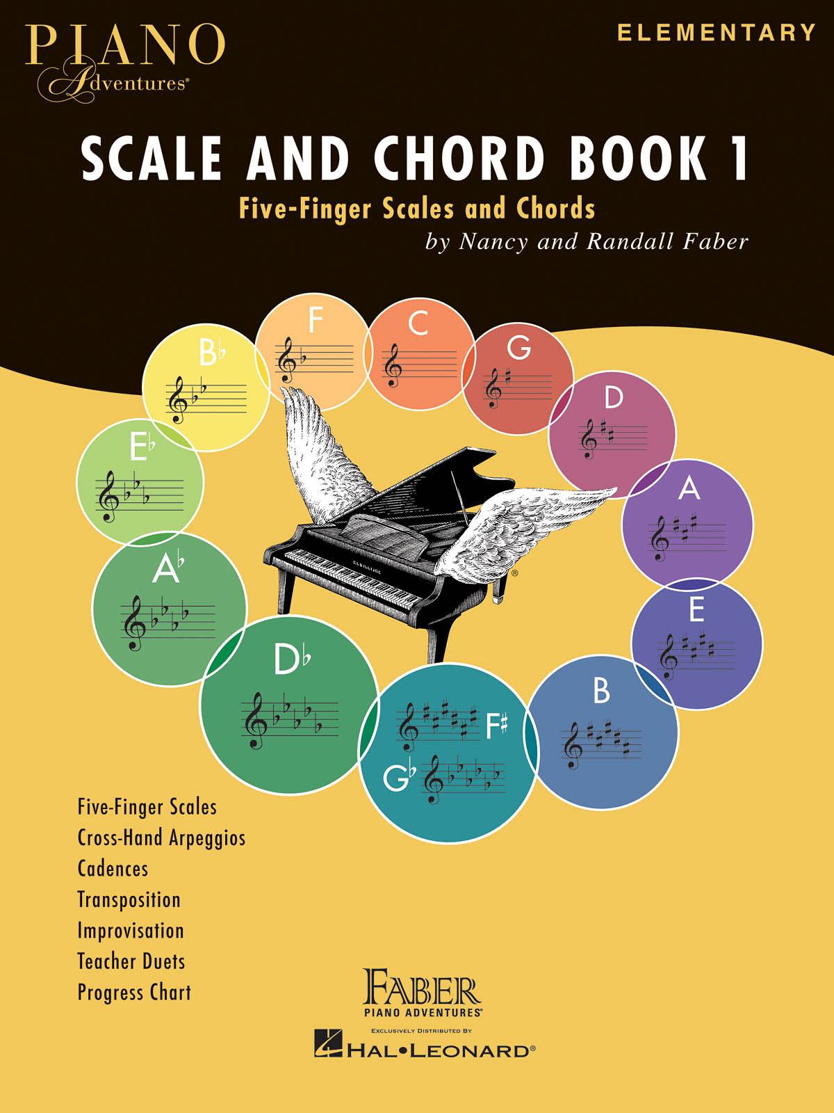 Piano Adventures Scale and Chord Book 1 - Pětiprsté stupnice a akordy pro klavír