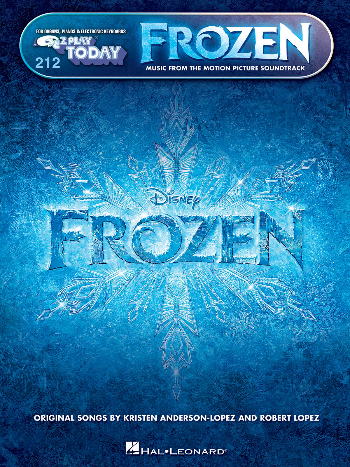 Frozen Ledové království: Music from the Motion Picture Soundtrack -  E-Z Play Today Volume 212