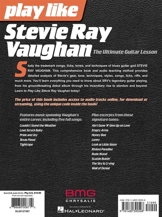 Play like Stevie Ray Vaughan - The Ultimate Guitar Lesson Book noty na kytaru