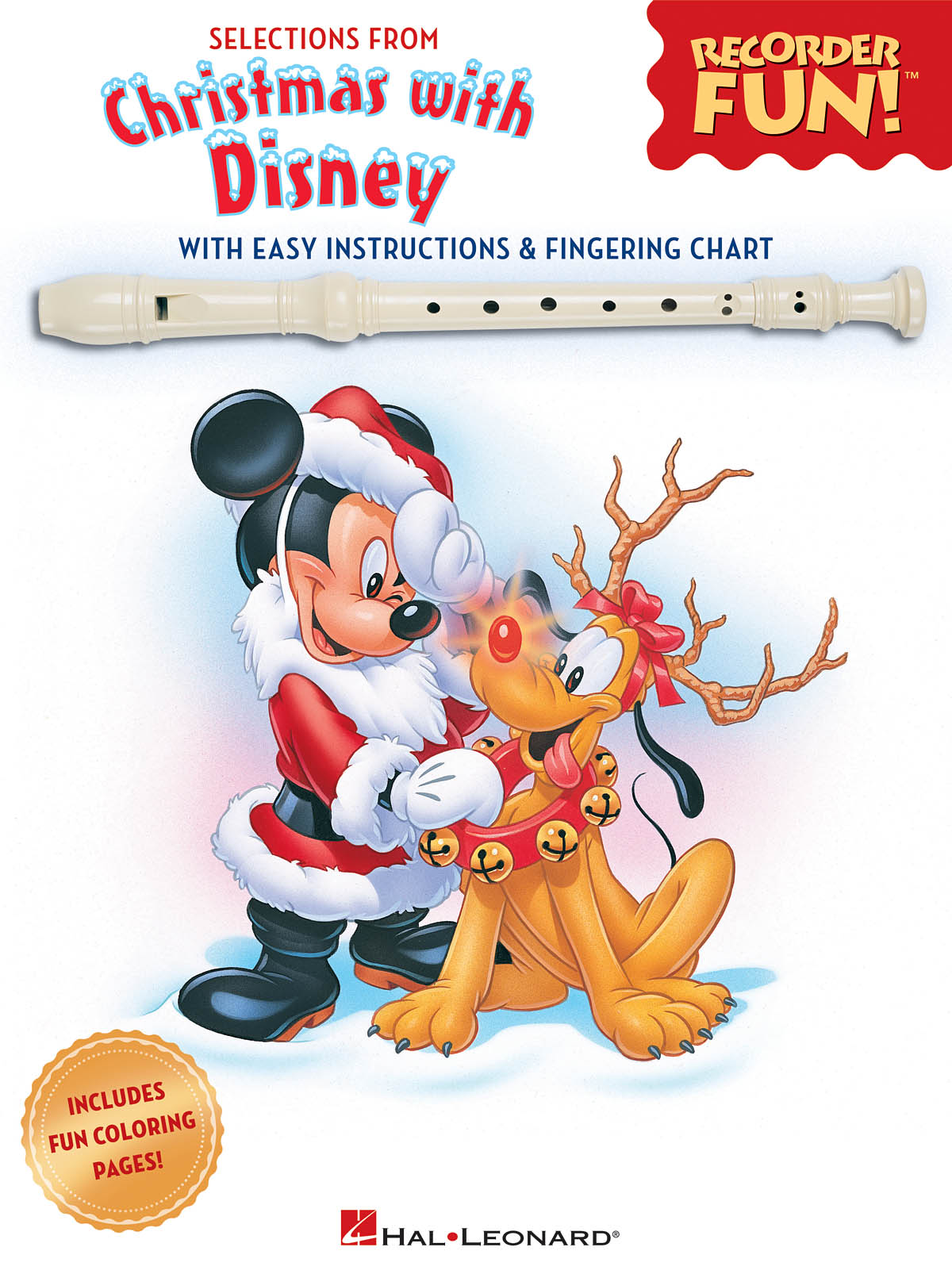 Christmas With Disney - vánoční koledy noty pro zobcovou flétnu