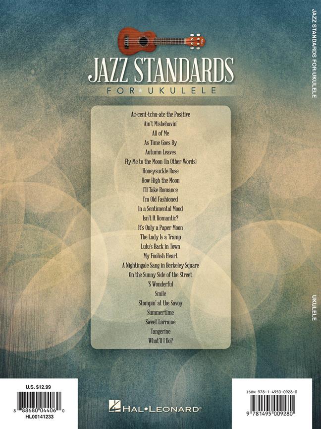 Jazz Standards for Ukulele - Includes Bonus Mouth Trumpet Lesson! noty pro ukulele