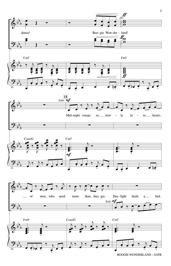 Boogie Wonderland - pro sbor SATB