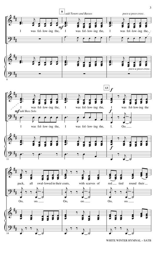 White Winter Hymnal - pro sbor SATB