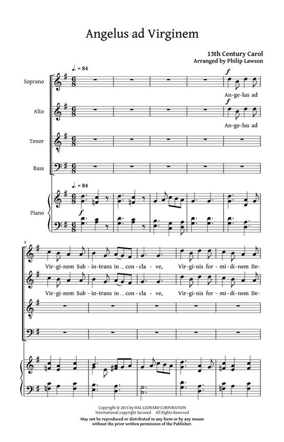 Angelus ad Virginem - pro sbor SATB