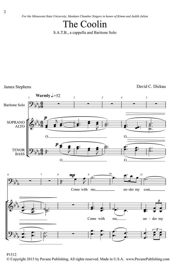 The Coolin - pro sbor SATB a Cappella