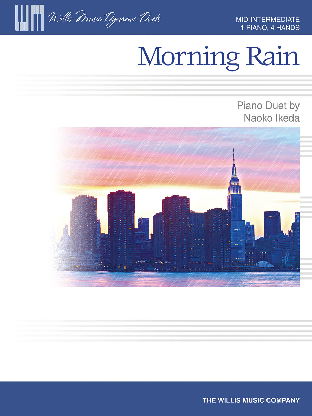 Morning Rain - Mid-Intermediate Level 1 Piano, 4 Hands