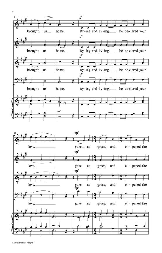 A Communion Prayer - pro sbor SATB a Cappella