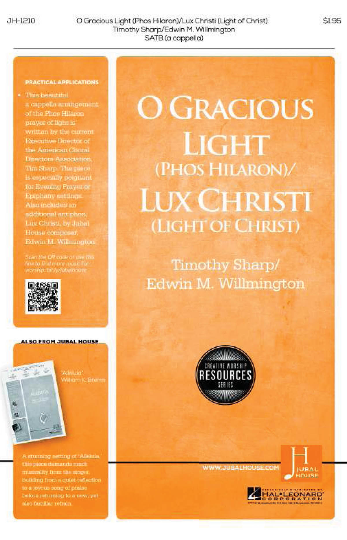 O Gracious Light/Lux Christi - pro sbor SATB a Cappella