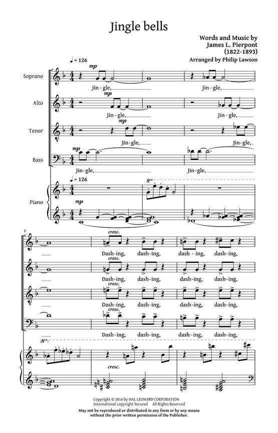 Jingle Bells - pro sbor SATB