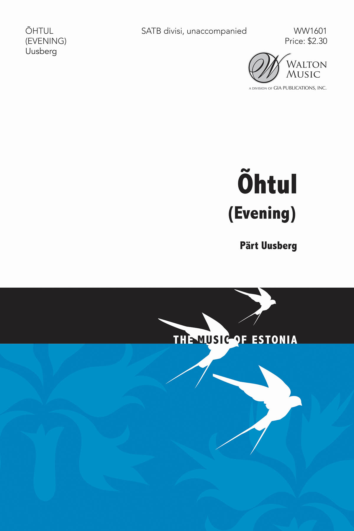 Öthul - Evening - pro sbor SATB