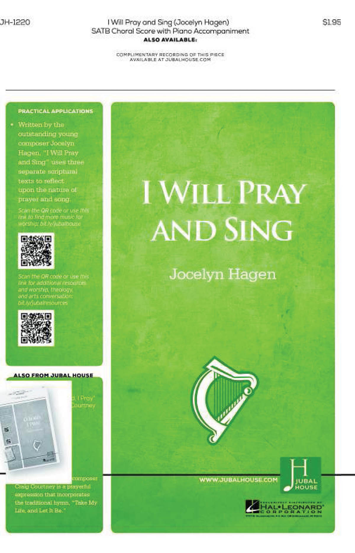 I Will Pray and Sing - pro sbor SATB