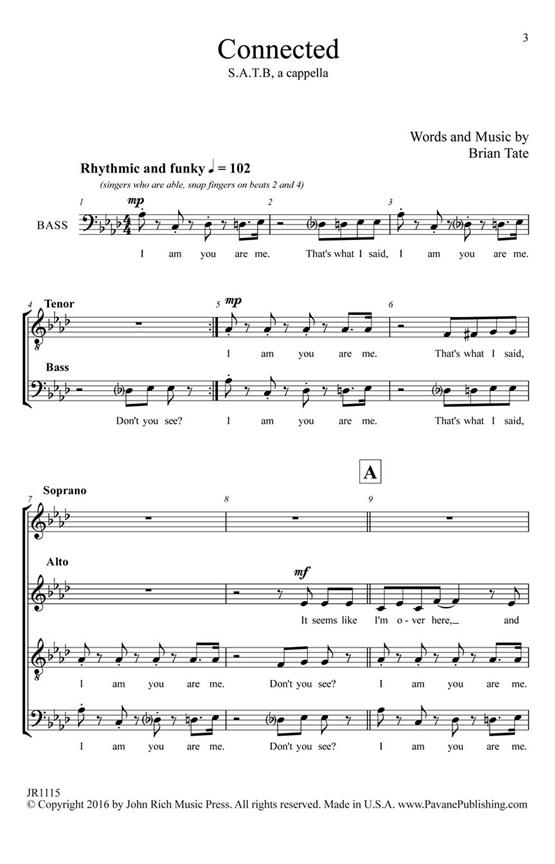 Connected - pro sbor SATB a Cappella