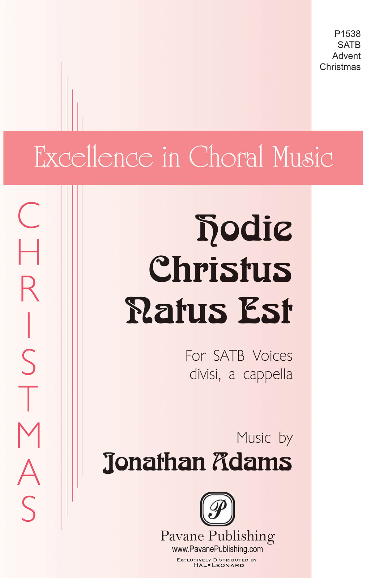 Hodie Christus Natus Est - pro sbor SATB a Cappella