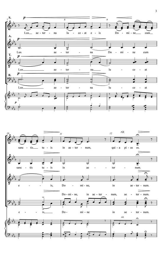 Lux Aeterna - pro sbor SATB a Cappella