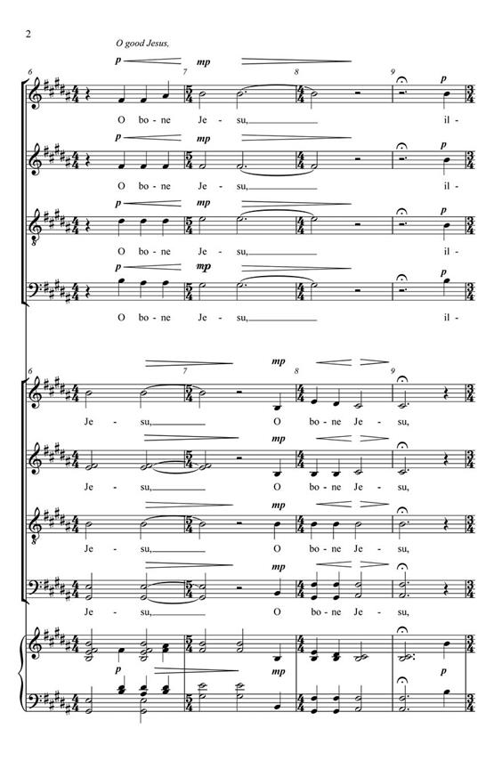 O Bone Jesu - pro sbor SATB a Cappella