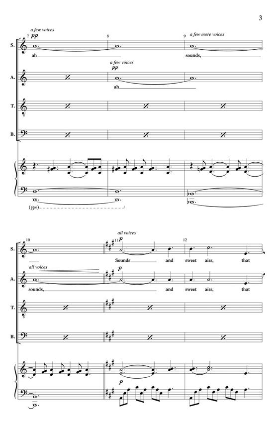 The Isle Is Full of Noises - pro sbor SATB