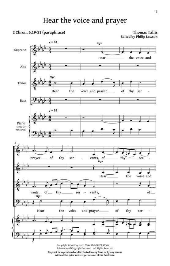 Prayers And Partsongs - pro sbor SATB