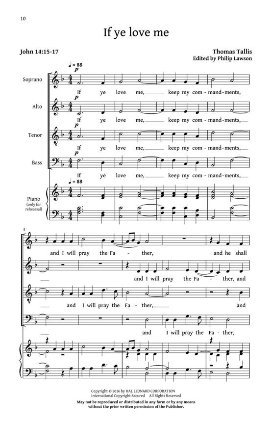 Prayers And Partsongs - pro sbor SATB