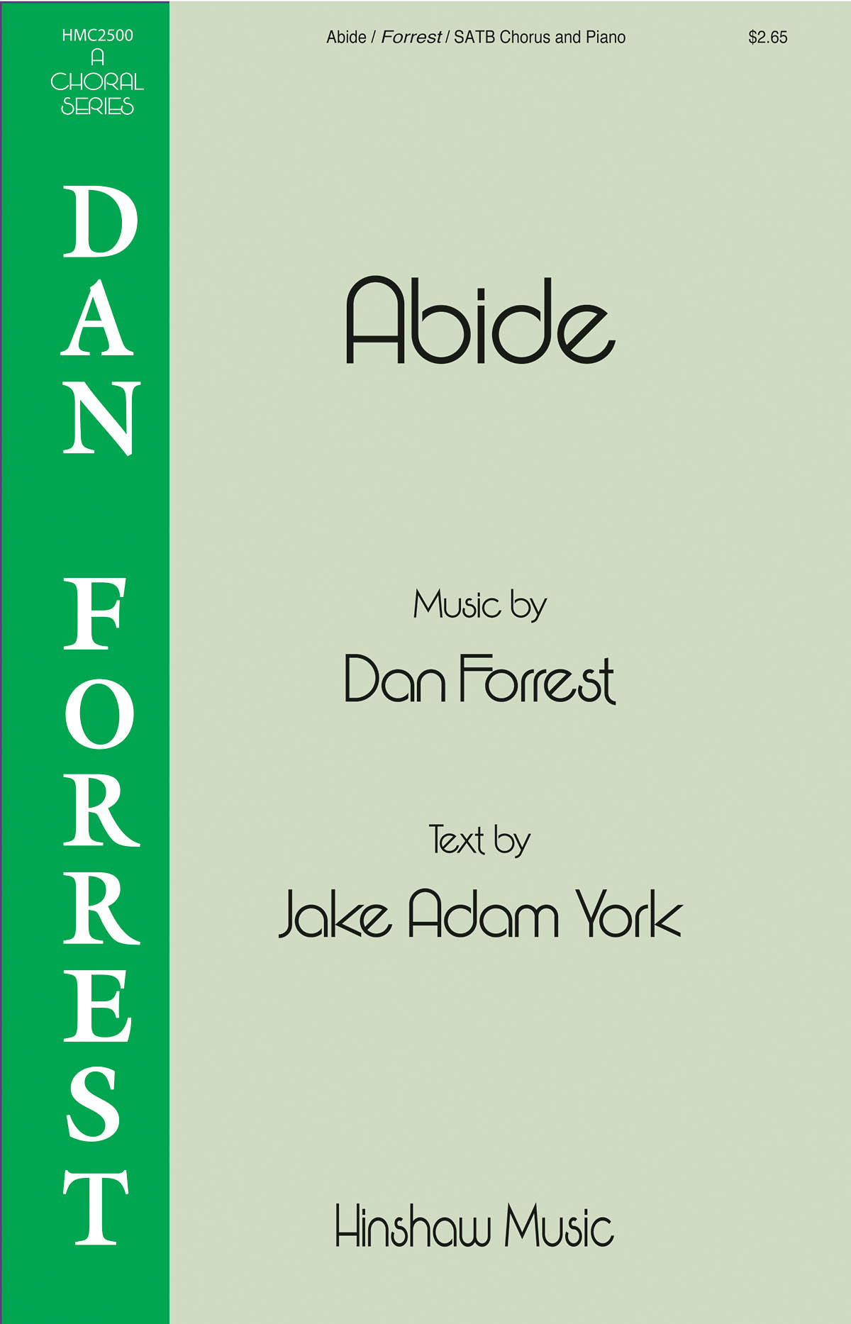 Abide - pro sbor SATB