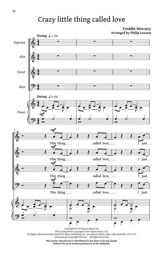 Classic Queen - Choral Collection noty pro sbor SATB