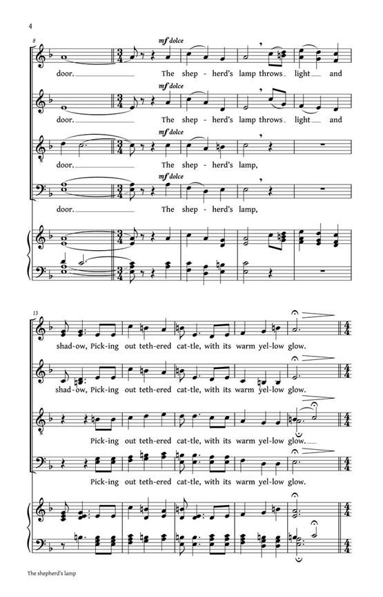 The Shepherd's Lamp Carol - pro sbor SATB a Cappella