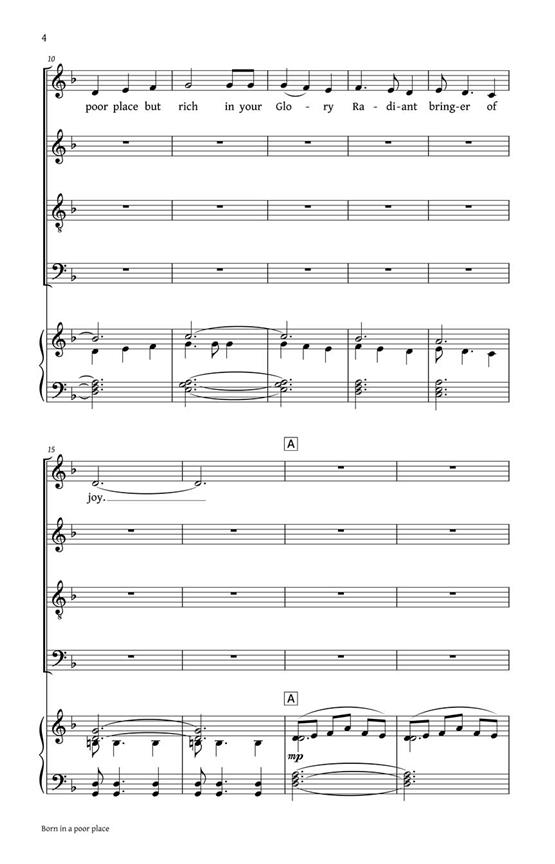 Born in a Poor Place - pro sbor SATB