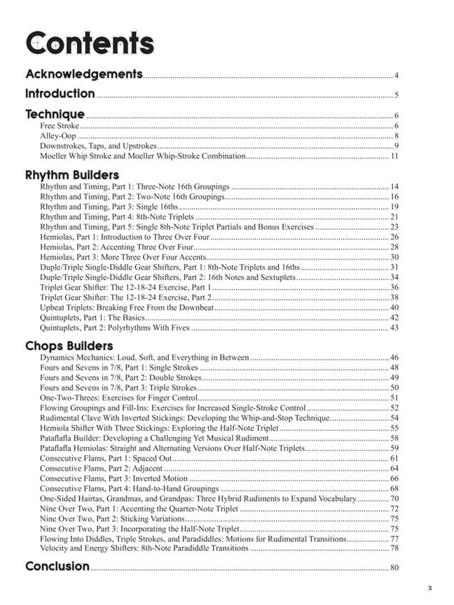 Modern Drummer Presents Rhythm & Chops Builders - Timing and Technique Exercises for the Modern Drummer - pro bicí