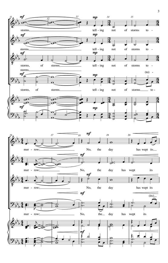 Mild the Mist upon the Hill - pro sbor SATB