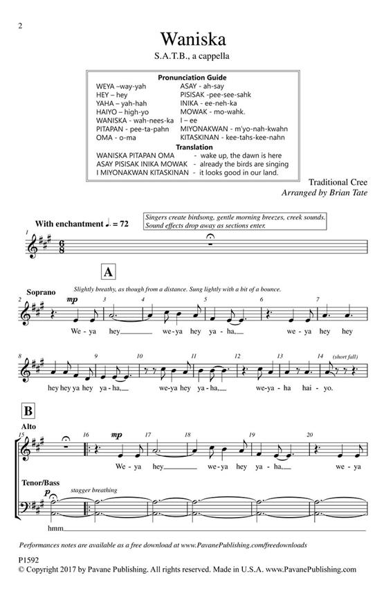 Waniska - pro sbor SATB