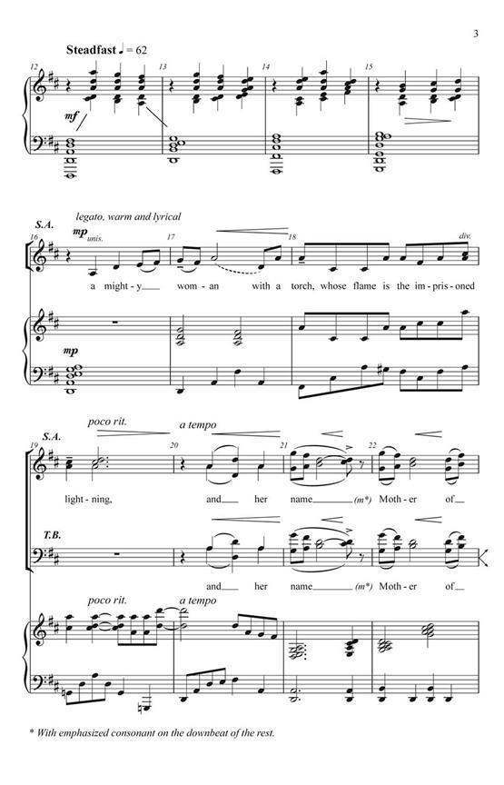 New Colossus - pro sbor SATB