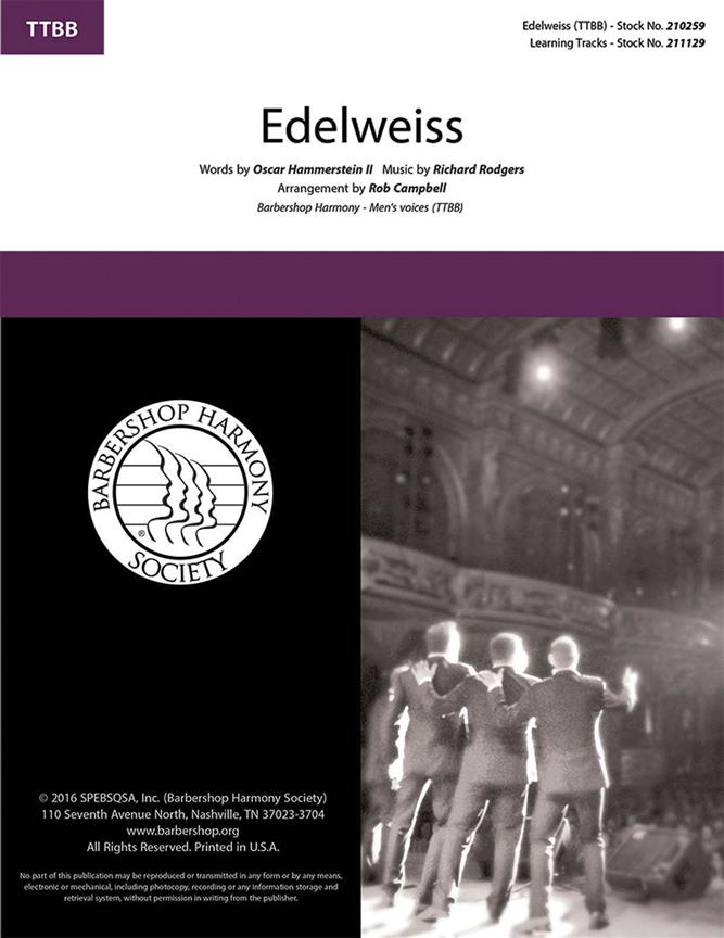 Edelweiss - pro sbor TTBB a Cappella