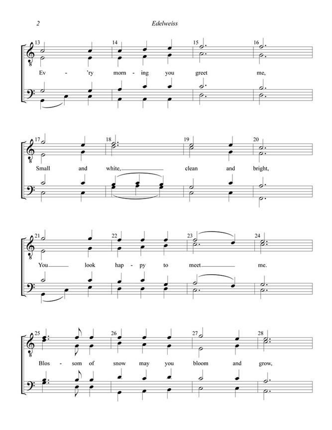 Edelweiss - pro sbor TTBB a Cappella