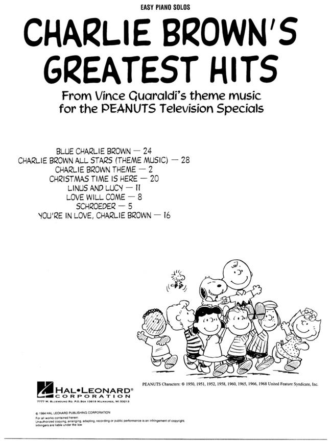 Charlie Brown's Greatest Hits - filmové melodie pro začátečníky