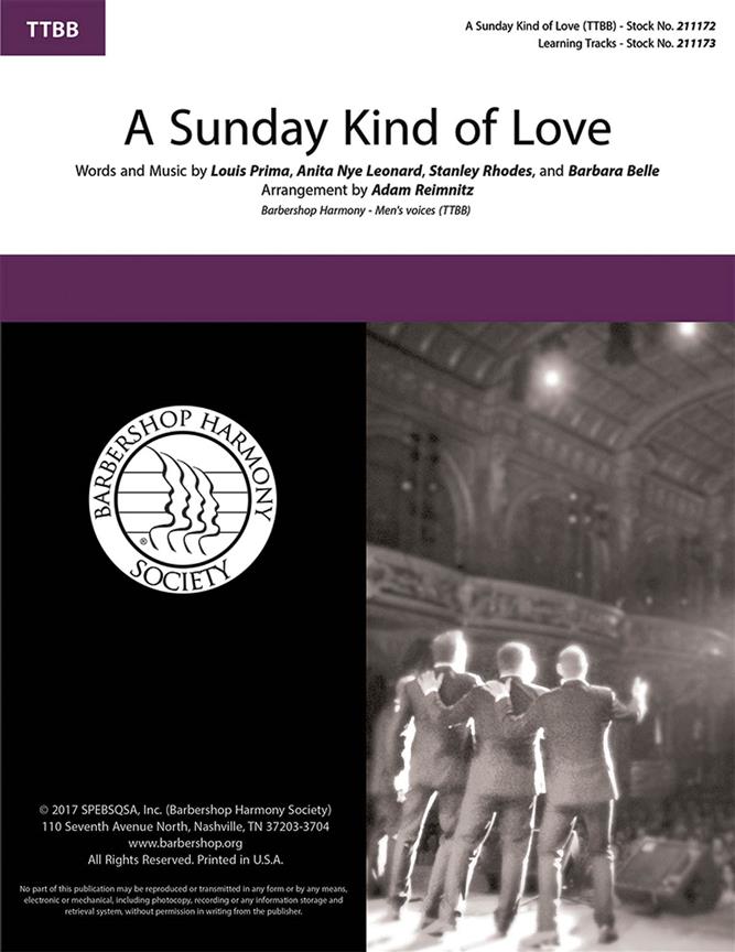 A Sunday Kind of Love - pro sbor TTBB a Cappella