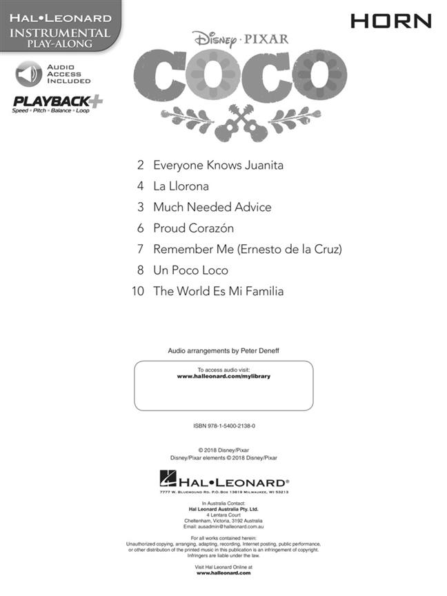 Coco pro lesní roh Book with Audio-Online