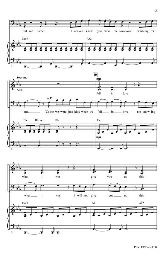 Perfect - Pop Choral Series noty pro sbor SATB