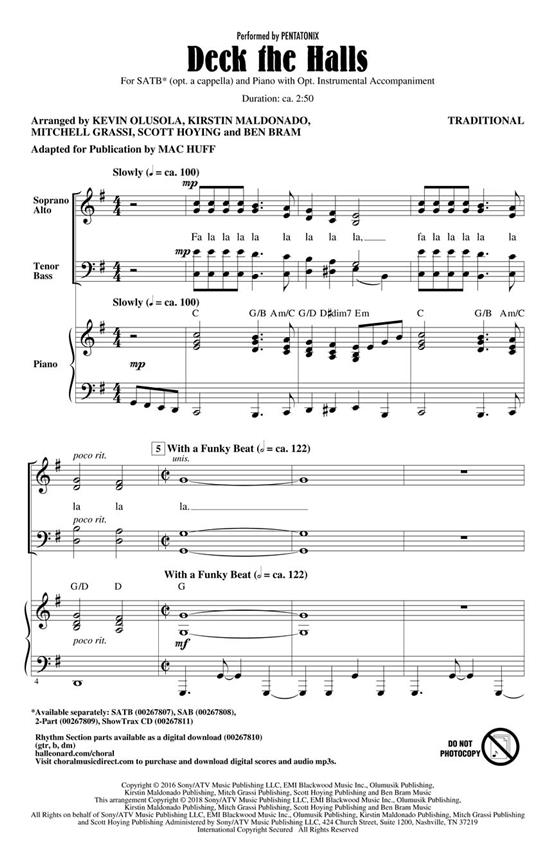 Deck the Hall - noty pro sbor SATB